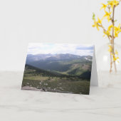 ロッキー山脈 カード (黄色い花)