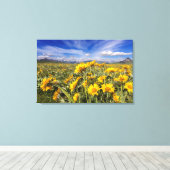 ロッキー山脈 キャンバスプリント (インサイチュ (ウッドフロア))