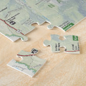 ロッキー山脈(コロラド州)の地図のパズル ジグソーパズル (側面)