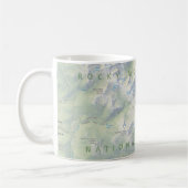 ロッキー山脈(コロラド州)の地図のマグ コーヒーマグカップ (左)