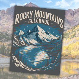 ロッキー山脈 コロラド州 アメリカ合衆国 旅行 アート ポストカード