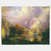 ロッキー山脈 フリースブランケット (正面(横))