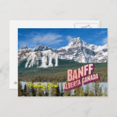 ロッキー山脈 ポストカード (正面/裏面)