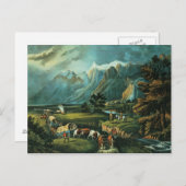 ロッキー山脈 ポストカード (正面/裏面)