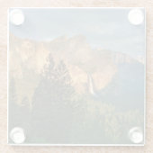 ロッキー山脈|ヨセミテ、カリフォルニア ガラスコースター (裏面)