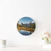 ロッキー山脈 ラウンド壁時計 (ホーム)