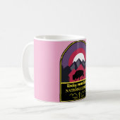 ロッキー山脈 - ヴィンテージ�山の精神 コーヒーマグカップ (正面左)