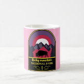 ロッキー山脈 - ヴィンテージ�山の精神 コーヒーマグカップ (中央)