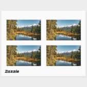 ロッキー山脈 長方形シール (シート)