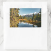 ロッキー山脈 長方形シール (バッグ)