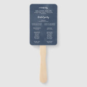 ロッキー山行き先結婚式プログラムファン ハンドファン (裏面)