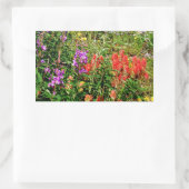 ロッキー山野花 長方形シール (バッグ)