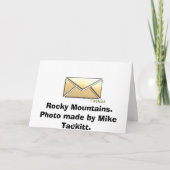 ロッキー山 カード (裏面)
