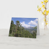 ロッキー山 カード (黄色い花)