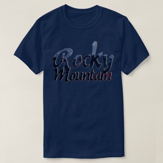 ロッキー山 Tシャツ (デザイン正面)