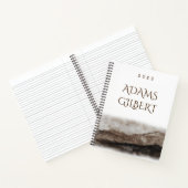 ロッキー感動的ウォーターの色の山名 ノートブック (内部)