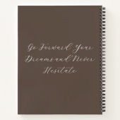 ロッキー感動的ウォーターの色の山名 ノートブック (裏面)