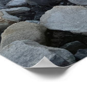 ロッキー水辺サンセットフォトポスター ポスター (角)