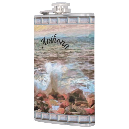 ロッキー波0742 フラスク (左)