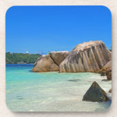 ロッキー海と美しい熱帯ビーチ コースター (正面)