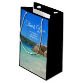 ロッキー海と美しい熱帯ビーチ スモールペーパーバッグ (裏面アングル)