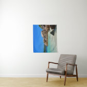 ロッキー海と美しい熱帯ビーチ タペストリー (インサイチュ)