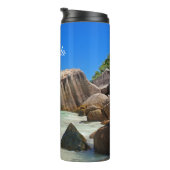 ロッキー海と美しい熱帯ビーチ タンブラー (回転右)