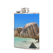 ロッキー海と美しい熱帯ビーチ フラスク (左)