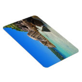 ロッキー海と美しい熱帯ビーチ マグネット (右側)