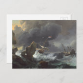 ロッキー海岸沖で遭難した船舶 ポストカード (正面/裏面)