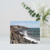 ロッキー海岸線 – York Harbor, Maineはがき ポストカード (スタンド正面)