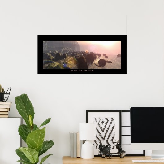 ロッキー海岸 ポスター (ホームオフィス)