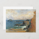 ロッキー海岸(ポール・ゴーギャン著、ヴィンテージ印象派) (正面/裏面)