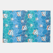 ロッキー海模様 キッチンタオル (横)