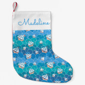 ロッキー海模様|名前の追加 スモールクリスマスストッキング (正面)
