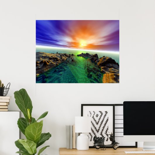 ロッキー盆地 ポスター (ホームオフィス)