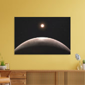 ロッキー系外惑星Lhs 475 Bとその主星。 キャンバスプリント (インサイチュ (リビング))