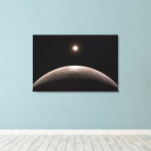 ロッキー系外惑星Lhs 475 Bとその主星。 キャンバスプリント (インサイチュ (ウッドフロア))