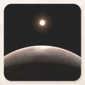 ロッキー系外惑星Lhs 475 Bとその主星。 スクエアペーパーコースター (正面)