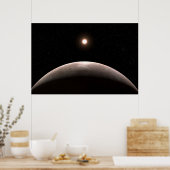 ロッキー系外惑星Lhs 475 Bとその主星。 ポスター (キッチン)