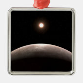 ロッキー系外惑星Lhs 475 Bとその主星。 メタルオーナメント (正面)