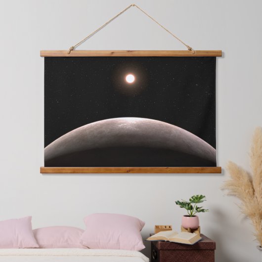 ロッキー系外惑星Lhs 475 Bとその主星。 吊り下げ型タペストリー (寝室)