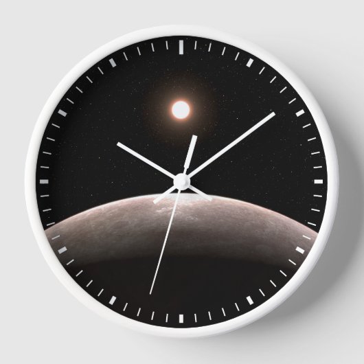 ロッキー系外惑星Lhs 475 Bとその主星。 壁時計 (正面)