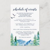 ロッキー結婚マウンテンの週末のイベント エンクロージャーカード (正面)