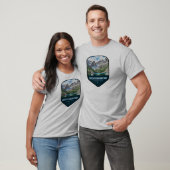 ロッキー・マウンテン国立公園 シールド Tシャツ (ユニセックス)