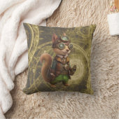 ロッキー | Steampunkリス クッション (ブランケット)