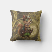 ロッキー | Steampunkリス クッション (正面)