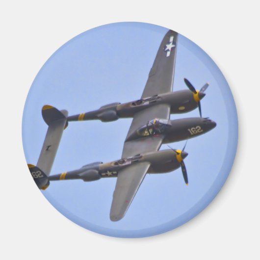 ロッキーP-38J稲妻a マグネット (正面)