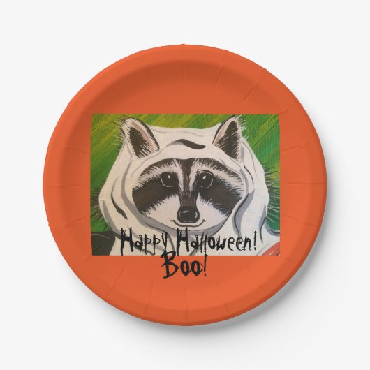 "ロッキーthe幽霊"紙プレート ペーパープレート (正面)