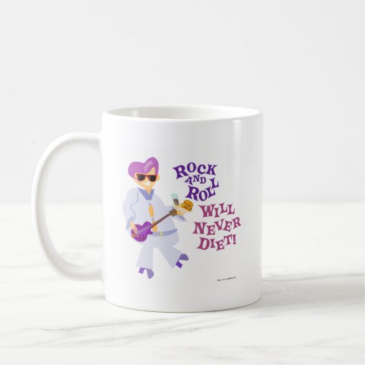 ロックおっちょこちょいのとロールは決してダイエット漫画 コーヒーマグカップ (左)